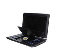 Lecteur DVD, Lecteur DVD Portable Rotatif Lecteur CD DVD HD Rechargeable avec écran LED for la Fonction de Radio FM de Support de Voyage en Voiture(Zwart)