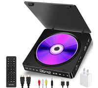 Lecteur DVD, lecteurs DVD pour TV, lecteur DVD compact gratuit pour toutes les régions, prise microphone, prend en charge la lecture USB, lecteurs DVD NTSC/PAL avec câbles HDMI et RCA
