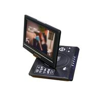 Lecteur DVD, Mini Lecteur DVD 9,8 Pouces TV numérique lecteurs de disques VCD télécommande Portable Voyage Rotatif à 270 °