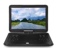 Lecteur DVD Mobile, Écran Rotatif HD 25 Pouces, Lecteur DVD CD, Jeu Super Mince, Batterie intégrée, Disque 3D Mobile Portable, Machine vidéo, Haut-Parleur TV Haute résolution(Black)