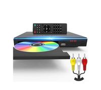 Lecteur DVD Mobile, Lecteur DVD for TV, Lecteur de disques CD Sortie AV PAL NTSC intégré Entrée USB Télécommande Haute résolution