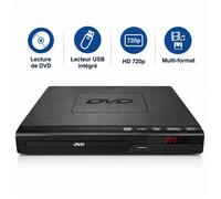 Lecteur DVD - Multizone USB 3.0 720p HDMI absent - Pour TV Salon - 22 5x19x4 5cm Noir