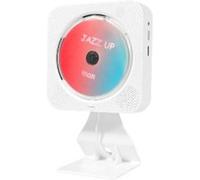 Lecteur DVD mural,Aiorber lecteur CD multifonction, Bluetooth 5.0, radio FM, montage mural/sur table, appareil d'écoute d'anglais pour salles de t dortoirs, sans batterie, blanc blanc
