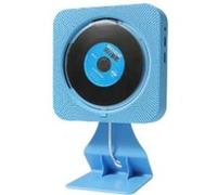 Lecteur DVD mural,Aiorber lecteur CD multifonction, Bluetooth 5.0, radio FM, montage mural/sur table, appareil d'écoute d'anglais pour salles de t dortoirs, sans batterie, bleu bleu