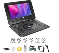 Lecteur DVD Portable 13,9 Pouces UVERBON TV HD Portable DVD Joueur 800 * 480 Résolution 16: 9 LCD Écran DVD Joueurs pour Enfants