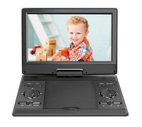 Lecteur DVD Portable 14,9'' avec écran HD 12,1'', Batterie Rechargeable, Prise en Charge du Transfert USB/SD/AV, synchronisation écran TV/projecteur, Noir, YOOHOO