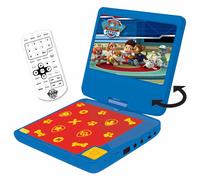 Lecteur DVD portable enfant Pat Patrouille - LEXIBOOK - écran LCD 7? - batterie rechargeable bleu TU