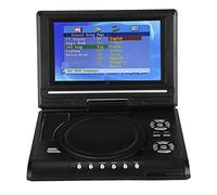 Lecteur DVD Portable 7 Pouces, Lecteur TV de Voiture, Lecteur de Carte intégré 16: 9 écran LCD pour la Maison pour la Voiture (Prise UE)