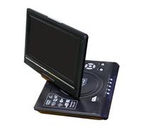 Lecteur DVD Portable 9,8 Pouces for La Maison, Voiture, VCD, CD, Jeux, TV, USB, Écran Rotatif À 270°, Télécommande, Multimédia, Fonction FM Facile à Utiliser