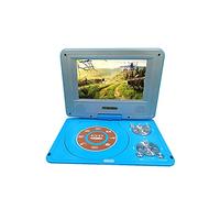 Lecteur DVD Portable avec écran d'affichage pivotant à batterie Rechargeable et lecteur Mobile deux haut-parleurs for enfants(Blauw)
