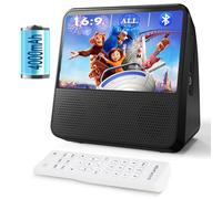 Lecteur DVD Portable Bluetooth, 4000mAh Rechargeable Lecteur DVD Region Free pour Voiture avec Haut-parleurs Intégrés Double, Compatible CD/Bluetooth/USB/RCA/Prise Casque, Lecteur CD Enfant avec