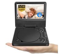 Lecteur DVD portable Bluetooth 9,5" YOOHOO avec écran HD de 7,5" pour enfants, pour les déplacements, voiture TV pour appuie-tête, toutes les régions gratuites, lit tous les formats MKV/MP4/WAV/AVI