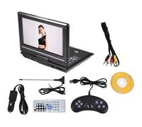 Lecteur DVD portable de 9,8"" avec écran HD pivotant à 270 degrés, synchronisation de la TV, carte SD-USB et plusieurs formats d A139