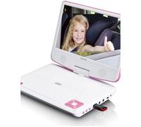 Lecteur DVD portable Ecran 9'' DVD-R/RW, DVD+R, CD + Casque USB + Télécommande + SUPPORT