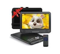 Yoton Lecteur DVD Portable 12,5" avec écran pivotant HD 10,5" pour Voiture et Enfants, avec Chargeur de Voiture, Prend en Charge 6 Heures de Batterie intégrée et synchronisation USB/Carte SD/TV