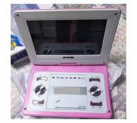 Lecteur DVD Portable, HD grand écran 14 pouces lecteur DVD vidéo carte de support Dvd Portable jeu de disque U déplacer haut-parleur MP3 prise en charge Consoles de jeu TV numérique(Pink)