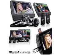 Lecteur DVD portable - LENCO - DVP-939 - 2 écrans 9 pouces - USB - SD/MMC - Batt