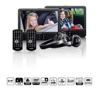 Lecteur DVD portable - LENCO - DVP-939 - 2 écrans 9 pouces - USB - SD/MMC - Batt