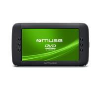 Muse M-1028CVB Lecteur DVD Portable à Grand écran, Prend en Charge DVD, DVD-R/RW, CD, CD-R/RW. Compatible avec MP3, JPEG et Xvid. Écran TFT LCD de 10,1" avec contrôle de la luminosité.