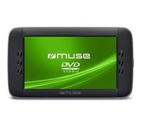 Muse M-1028CVB Lecteur DVD Portable à Grand écran, Prend en Charge DVD, DVD-R/RW, CD, CD-R/RW. Compatible avec MP3, JPEG et Xvid. Écran TFT LCD de 10,1" avec contrôle de la luminosité.