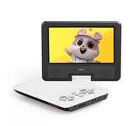 Lecteur DVD Portable pour Voiture YOTON pour Enfants 9,5" avec écran pivotant HD de 7,5 Pouces, Haut-Parleur stéréo, Prend en Charge 4 à 6 Heures de Lecture et synchronisation USB/Carte SD/TV, Blanc