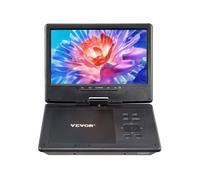 Lecteur DVD Portable-VEVOR-Écran HD Pivotant de 228 mm-avec Chargeur de Voiture, Batterie Rechargeable Intégrée de 4 Heures