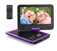 Lecteur DVD Portable Voiture 12,5"" avec Écran Pvotant HD 10,5"", Chargeur de Voiture, Fonction de Lecture de mémoire