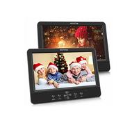 Lecteur DVD portable voiture - GENERIQUE - 2 écrans 10 5 pouces - Batterie 5h - USB/SD/MMC - Fixation appuie-tête