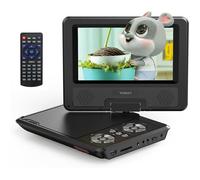 Lecteur DVD portable voiture - SWAPY - Écran pivotant HD 7,5"" - Batterie rechargeable 4-6h - Compatible USB/SD