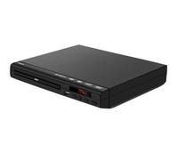 Lecteur DVD pour TV, lecteur de DVD et CD multizone, sortie AV PAL/NTSC, entrée USB, télécommande.
