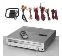 Lecteur DVD, système de cinéma maison 5.1, support DVD/CD, sortie coaxiale à fibre optique, surveillance des écouteurs, radio double onde