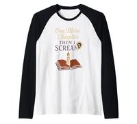 Lecteur effrayant du Horror Book Club, fan de thrillers de fiction gothique Manche Raglan