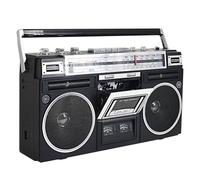 Lecteur-Enregistreur Cassettes Portable, Radio AM/FM, Haut-Parleur BT, Lecteur Cassettes Vintage Compatible avec Cartes MéMoire Et USB, pour RéUnions Famille Et Petits Spectacles,Black