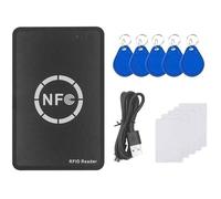 Lecteur Enregistreur RFID NFC avec Carte 5XUID et Duplicateur Porte-Clés pour Copie Badge Clé IC