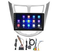 Lecteur GPS Gearwell, système multimédia de navigation 9 pouces compatible avec Solaris Accent Verna (2010-2016), unité de navigation automobile Android 10 (2 + 32G)