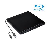 Lecteur Graveur Blu Ray Externe CD DVD 3D 4K USB 3.0 Portable Lecteur Blu-Ray graver Slim BD CD DVD-ROM ROM ,noir