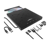Lecteur Graveur CD/DVD Externe Générique USB 3.0 USB-C 4 Ports USB 2 Lecteurs Cartes TF/SD Compatible Windows Mac Linux