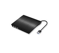 Lecteur/graveur cd-dvd-rw usb 3. 0 pour pc asus chromebook branchement portable externe (noir)