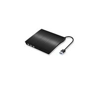 Lecteur/graveur cd-dvd-rw usb 3. 0 pour pc hp branchement portable externe (noir)