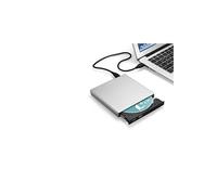 Lecteur/Graveur CD-DVD-RW USB pour PC HP Branchement Portable Externe (ARGENT)