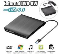 Lecteur Graveur DVD CD Externe USB 3.0 Ultra Slim Portable - Plug and Play, Haute Vitesse - Lecteur Enregistreur our Windows/MAC OS