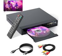 Lecteur HD DVD, lecteurs CD pour la Maison, lecteurs DVD pour la télévision, câble HDMI et RCA Inclus, Conversion en HD 1080p