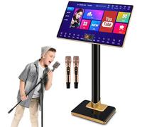 Lecteur karaoké professionnel avec microphone de réverbération, écran tactile, 20 langues, contrôle par application, chansons de 1,1 m pour divertissement à la maison et au bar