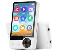 Lecteur MP3 128 Go avec Écran Tactile Complet de 2.4", Lecteur de Musique Bluetooth 5.3, Lecteur Musical Sport HiFi Audio en Métal avec Deux Ports pour Écouteurs, Haut-Parleur, Radio FM, Enregistreur