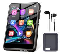 Lecteur MP3 128 Go Bluetooth 5.4 avec écran Couleur TFT 2,4 Pouces, Lecteur MP3 de Sport Haute fidélité avec Haut-Parleur, Noir
