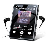 Lecteur MP3 64 Go Bluetooth 5.1, Écran Tactile 2,8 Pouces, Lecteur MP3 Portable avec Haut-parleurs HD, Qualité Sonore sans Perte, Radio FM, Enregistrement, E-Book, Supporte 128 Go