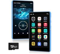Lecteur MP3 80 Go avec Bluetooth et WiFi, SWOFY écran Tactile 4,0", Lecteur MP3/MP4 stéréo Portable avec Radio FM, enregistreur, Livre électronique et navigateur. (Noir) (Bleu)