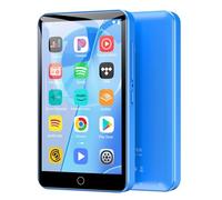 Lecteur MP3 80 Go avec Bluetooth WiFi, Lecteur MP3 Enfant à écran Tactile de 4 Pouces, Lecteur de Musique HiFi en Streaming avec Deezer, Amazon Music, Radio FM, Vidéo, E-Book (Bleu)