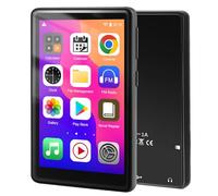 Lecteur MP3 96 Go avec Spotify WiFi Bluetooth - Lecteur MP4 IPS HD 4 pouces avec système d'exploitation Android 13 Lecteur de musique pour enfants avec haut-parleurs Radio FM Deezer, Spotify et Play S