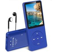 Lecteur MP3 AGPTEK Classique 8Go avec écran 1.8'' - Autonomie 70h - Bluetooth 4.0 - Bleu Foncé